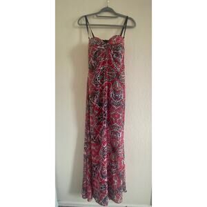 GUESS BY MARCIANO Butterfly Maxi Dress size M